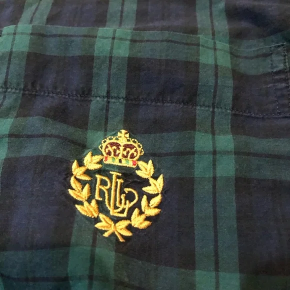 Polo by Ralph Lauren Green Navy Plaid Button-Down Shirt - Picture 2 of 4